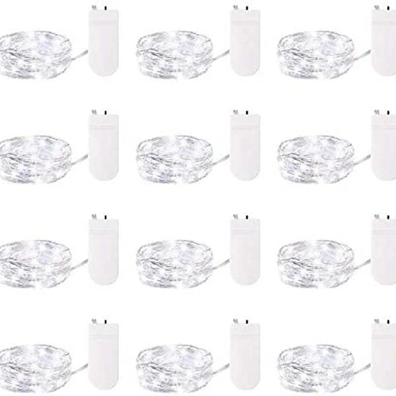12db vízálló tündérfüzér lámpa, 20 led szentjánosbogár &amp; csillagos égbolt dekor karácsonyi dekorációhoz 2025 - $25.99 –P14