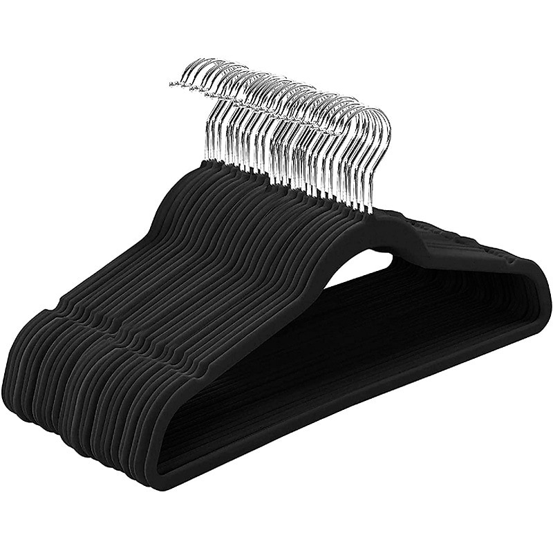 10pcs Velvet Clothes Hangers, Non Slip Clothes Rack, Space Saving Slim Hangers For Suits Coats, Jackets, Pants, And Dress Clothes, Household Storage Organizer For Bathroom, Bedroom 2025 - $14.99 –P1