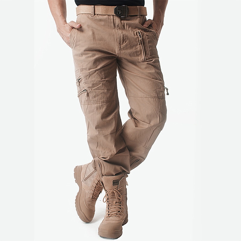 Homme Pantalons Cargo Pantalon tactique Jambe zippée Uni Confort Respirant Camping & Randonnée Débardeur d'entraînement Noir Vert Véronèse de 2026 ? $83.99 –P5