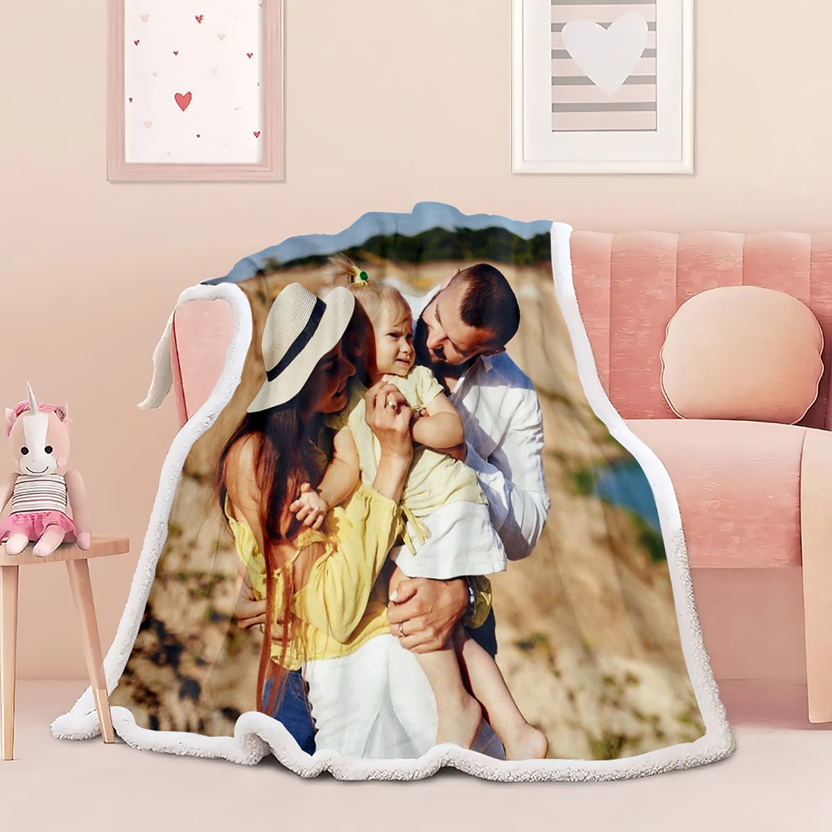 Anpassade Sherpa-filtar med bilder Personliga pargåvor Anpassad bildfilt Jag älskar dig gåvor Födelsedagspresent till fru make flickvän pojkvän 2026 - $19.49 –P6