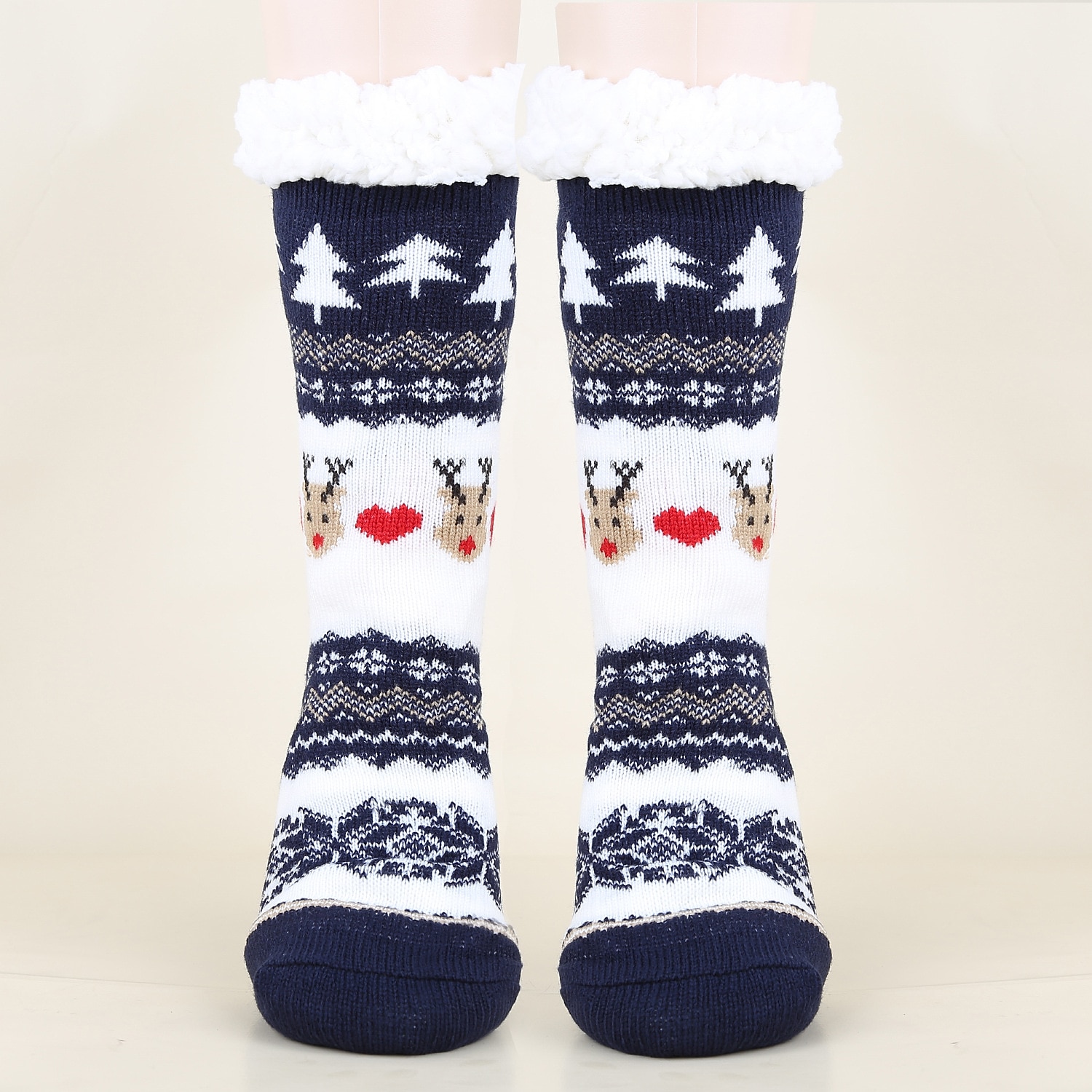 Papá Noel Artículos Para Celebrar la Navidad Calcetines de Navidad Hombre Mujer Navidad Nochebuena Estilo lindo Calcetines 2025 - $15.49 –P19