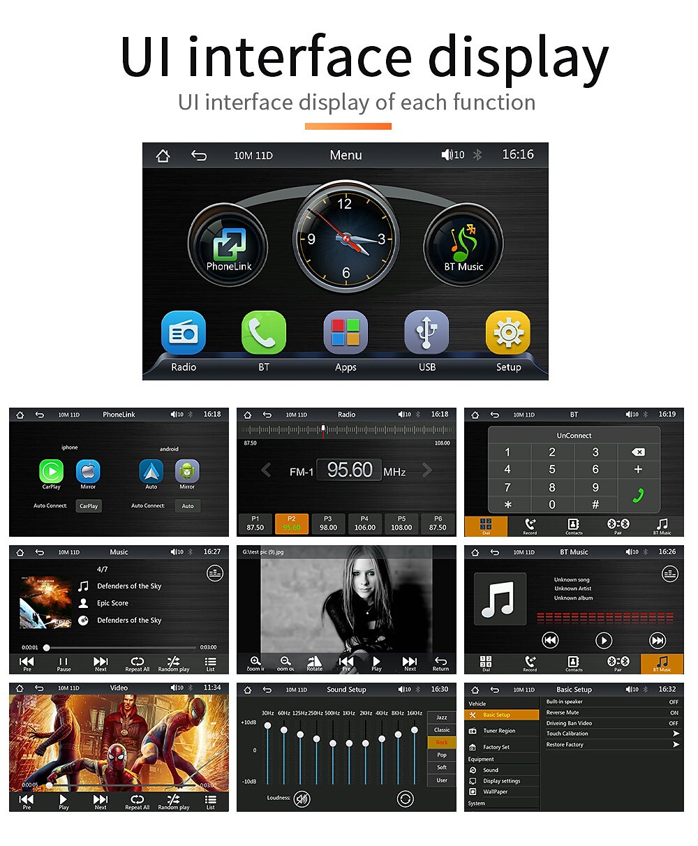 Universal 7-inch Screen Car Radio Multimedia WIFI Video Player Wireless Carplay Screen for Apple or Android 2025 - $131.99 –P14