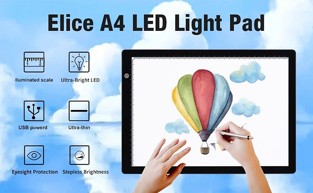 A4 8.5 inch LED Drawing Board Light Box Tracer Multicolor version Graphic Drawing Pad Painting Toys For Kids 2025 - $39.99 –P1