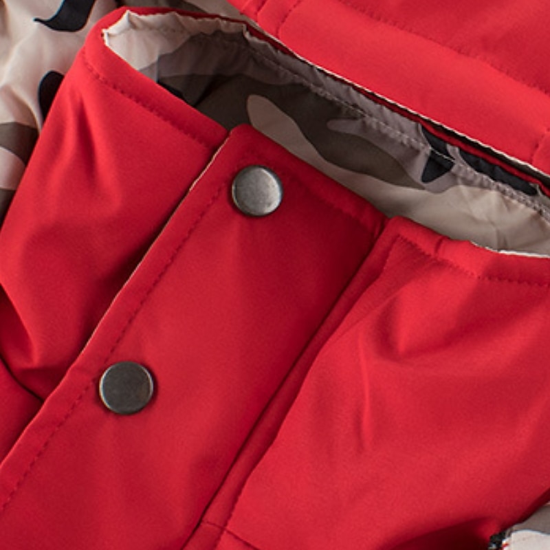 Barn Pojkar Hoodiejacka Ytterkläder Ensfärgat Långärmad Dragkedja Täcka Utomhus Förtjusande Dagligen Svart Rubinrött Vinter 3-7 år 2025 - $39.99 –P4