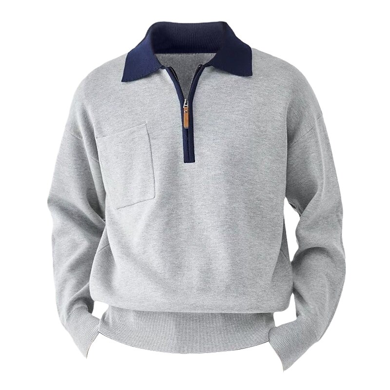 Per uomo Pullover Maglione Maglioni con zip a un quarto Maglione lavorato a maglia A coste Maglia Standard Lavorato a maglia Fossa Liscio Bavero Tenere al caldo Contemporaneo moderno Da tutti i del 2025 a $33.99 –P6