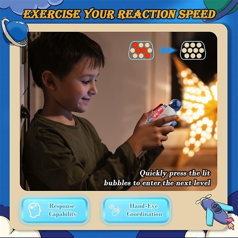 snel push pop-spel het fidget speelgoed pro voor kinderen volwassenen, handheld spel snelle puzzelspelmachine, push bubble stress speelgoed, opluchting feestartikelen, cadeaus voor jongens en meisjes 2025 - $40.99 –P6
