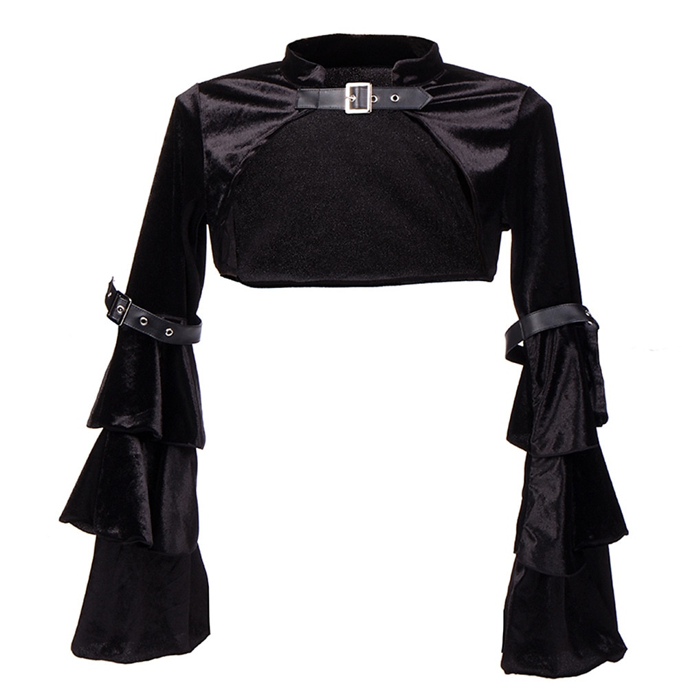 Punk e gótico Steampunk Capa Mulheres Fantasia Steampunk Dia Das Bruxas Carnaval Adulto Blusa Todas as Estações de 2025 por $36.99 –P1