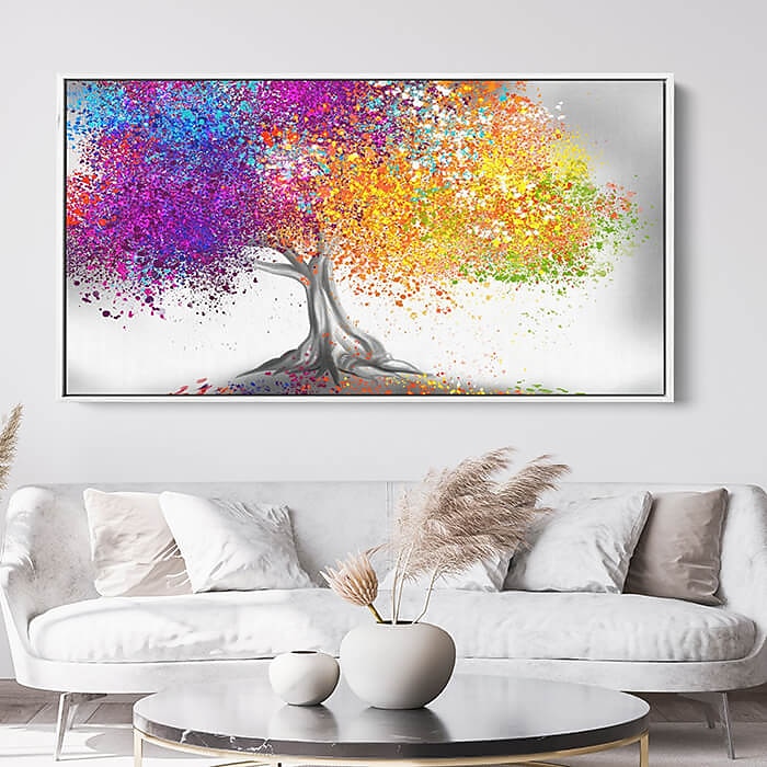 Pintura a óleo abstrata colorida da árvore da vida, arte de parede, tela pintada à mão, imagens de arte de parede para sala de estar, decoração de casa, sem moldura de 2026 por $168.99 –P12