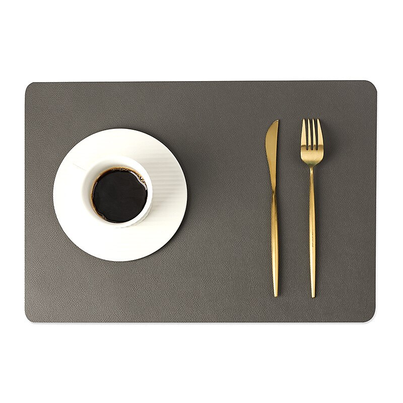 vinyl dekkematte vanntett pu lær varmebestandig spisebord bord bord plate matte juledekor høst kjøkken bord matter innendørs utendørs 2025 - $7.99 –P10