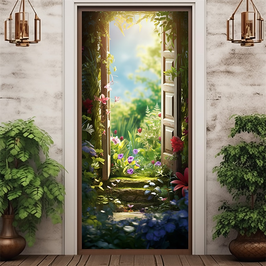 coperture per porte della foresta arazzo per porte tenda per porta decorazione sullo sfondo banner per porta per porta d'ingresso forniture per decorazioni per feste di fattoria del 2026 a $17.99 –P1