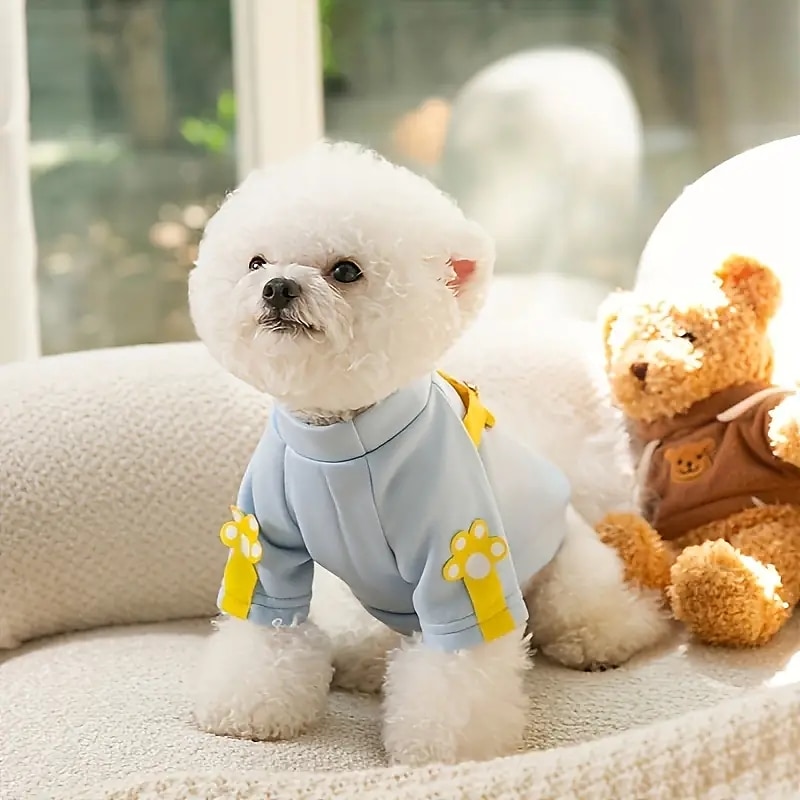 2025年 犬用 猫用 スウェットシャツ 愛らしい カジュアル 冬 高通気性 ソフト 洗濯可 快適 アウトドア カジュアル/普段着 犬服 for ビジョンフリーゼ ポメラニアン 赤ちゃんサイズ パピヨン Small コレクション – $18.99 –P6