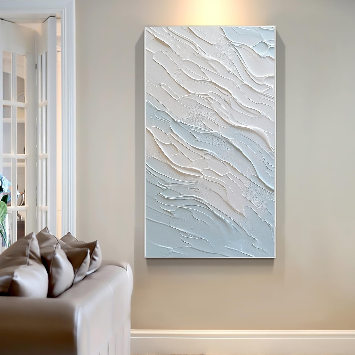 Handmade Oil Painting Canvas Wall Art Decor  Original Abstract Beach in full for Home Decor With Stretched FrameWithout Inner Frame Painting 2025 - €113.99 –P12