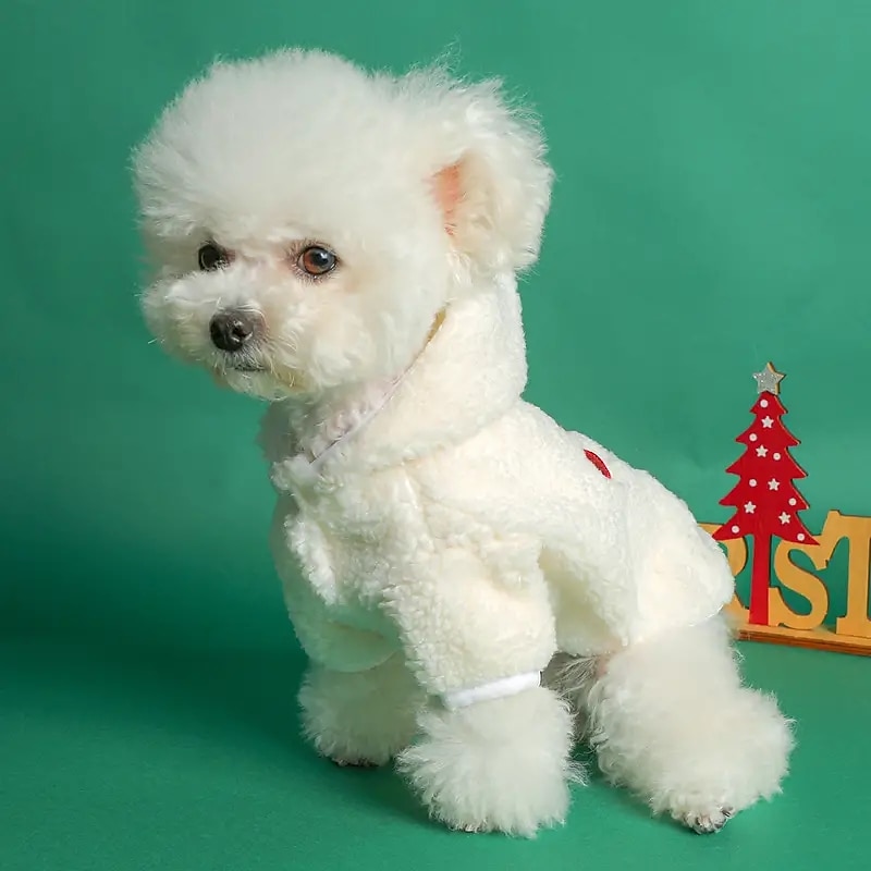 Kutyák Macskák Kapucnis felsőrész Buli Alkalmi Tél Meleg Légáteresztő Mekano Mosható Kényelmes Karácsony Szabadtéri Alkalmi / Napi Kutyaruházat for bichon frisé Pomerániai törpespitz Kölyök kisállat 2025 - $18.99 –P8