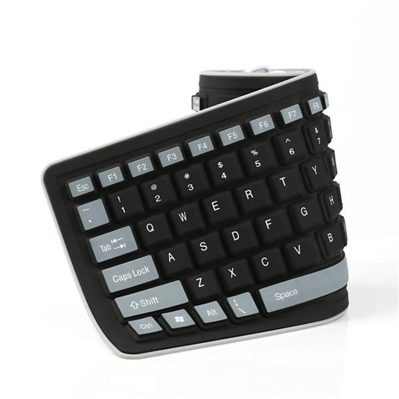 Fashionable 103 Keys Soft Silicone Flexible Wired Foldable Keyboard for Laptop/Computer 2025 - $20.99 –P3