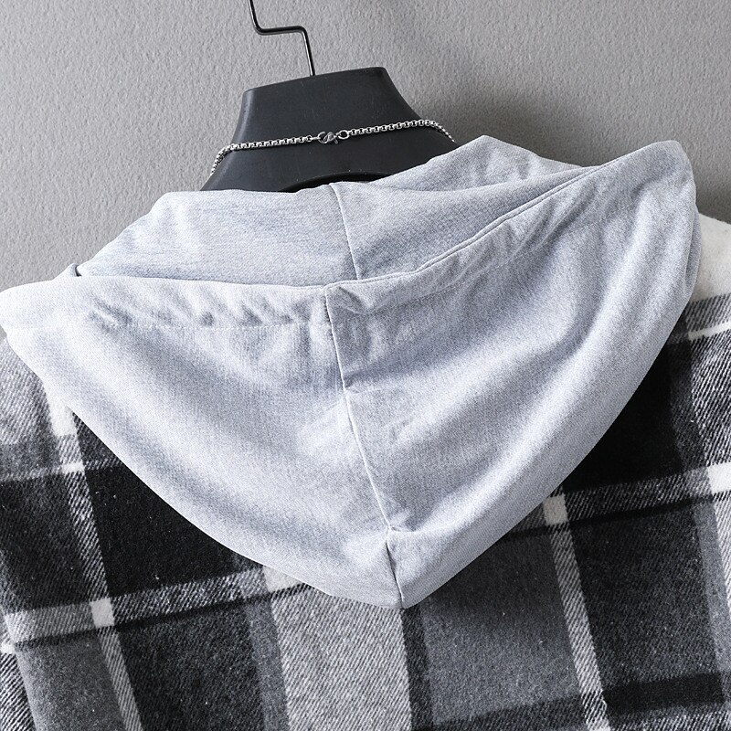 Men's Shirt Casual Shirt Plaid Shirt Button Up Shirt Overshirt Plaid / Check Outdoor Daily Wear Yellow Blue Orange Green Long Sleeve Hooded Fall & Winter Clothing Apparel Front Pocket 2025 - $35.99 –P9