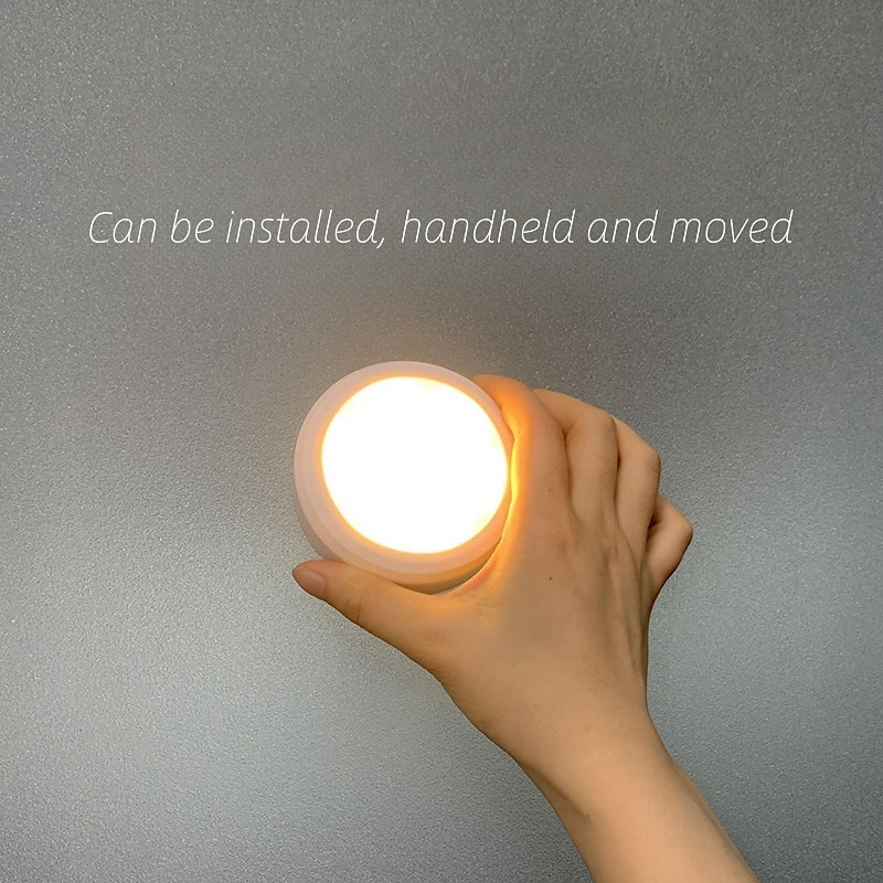 led puckljus 3st underskåp nattlampa infraröd fjärrkontroll sängkantsbelysning korridor klapp ishockeylampa aa batteridriven 2025 - $12.49 –P1