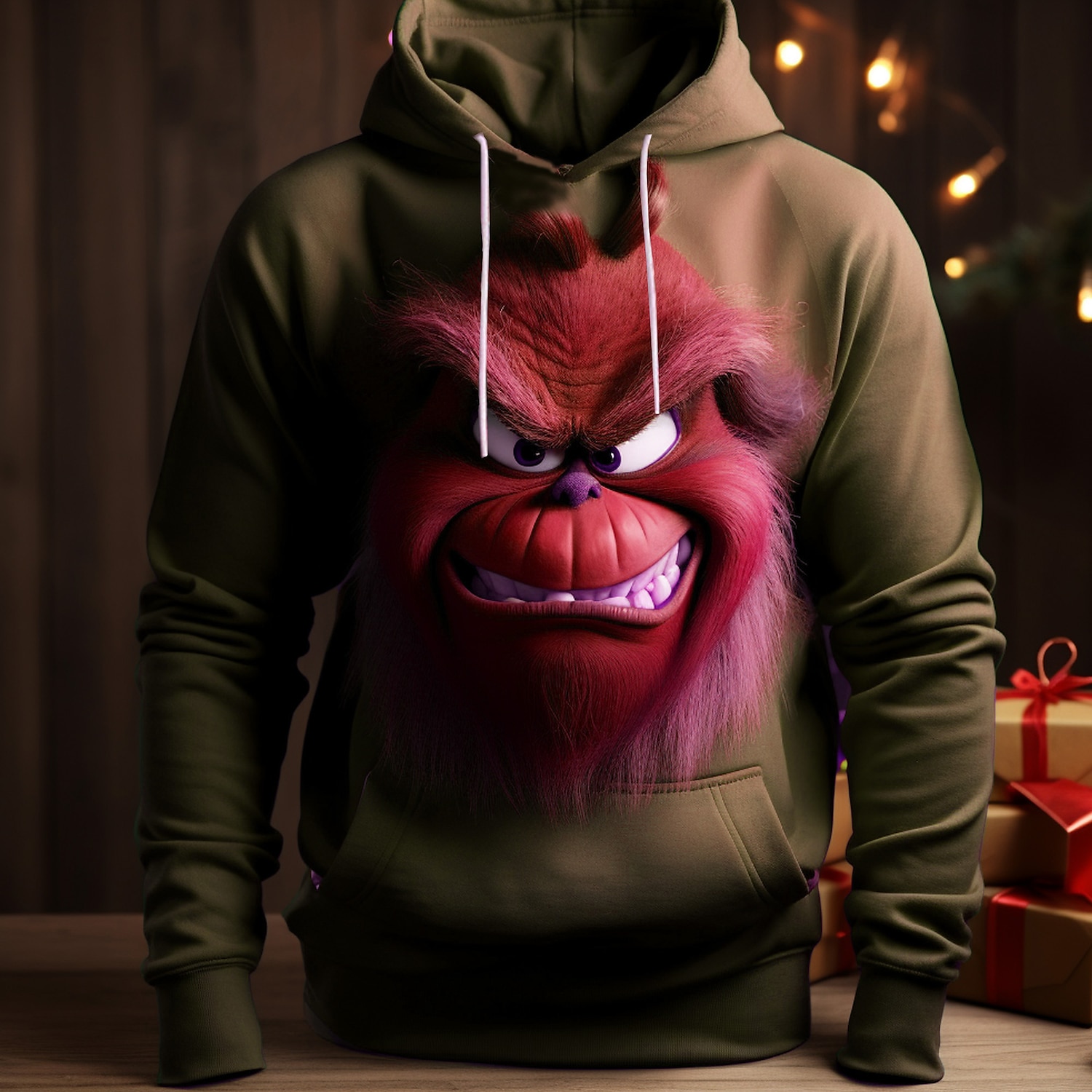 Herr Grafisk Alf Huvtröja Huvtröjor Tröja Huvtröja Långärmad Huvtröja Huva Mode 3D-tryck Jul Semester Utomhussport Rodnande Rosa Purpur Mönster Framficka Vår & Höst Designer 2025 - $31.99 –P3
