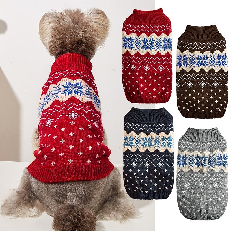 Câini Pisici Pulovere Jumper Petrecere Casual Iarnă Respirabil Απαλό Lavabil Comfortabil Crăciun În aer liber Casul / Zilnic Îmbrăcăminte pentru câini for Bichon Frise Pomeran un Animalut Fluture 2025 - $20.99 –P1