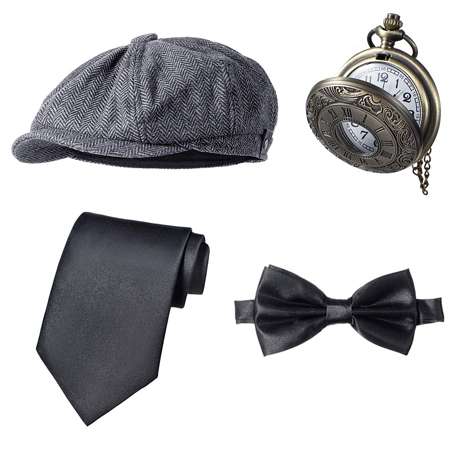 Années Folles Années 1920 Rétro Vintage Tenues Veste Gatsby le Magnifique Gentleman Déguisement Homme Halloween Carnaval Nouvel An Carnaval Fête / Soirée Mascarade Adulte Cravate Gilet Plus de 2026 ? $51.99 –P4