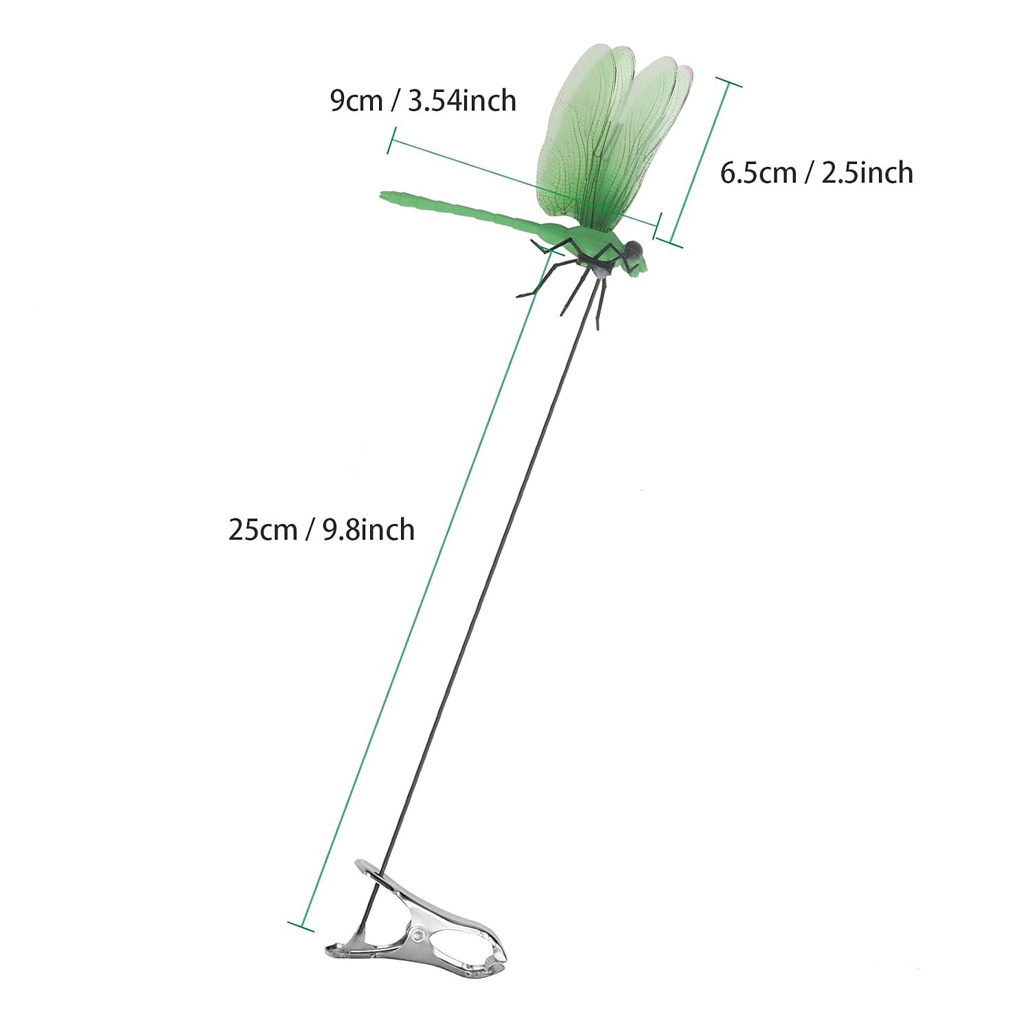3 Stück Libellen-Gartenstecker, Kunststoff-Hofschild mit Pfahl für Gartendekoration, Halloween-Dekor, Herbstdekoration, Erntedankfest, Weihnachtsgeschenk 2025 - $7.99 –P2