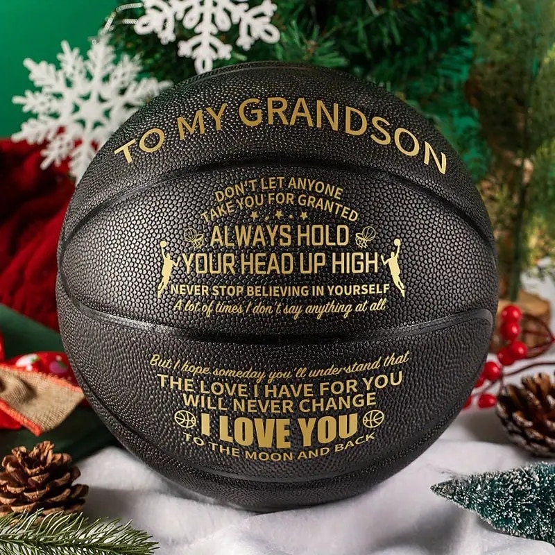 un pallone da basket speciale per mostrare a tuo nipote quanto lo ami: regalo perfetto di dimensioni standard internazionali per il Super Bowl del 2025 a $68.99 –P8