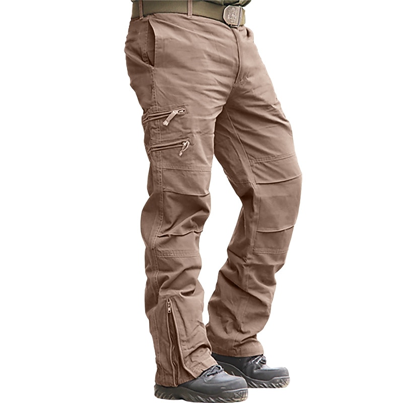 Homme Pantalons Cargo Pantalon tactique Jambe zippée Uni Confort Respirant Camping & Randonnée Débardeur d'entraînement Noir Vert Véronèse de 2026 ? $83.99 –P3