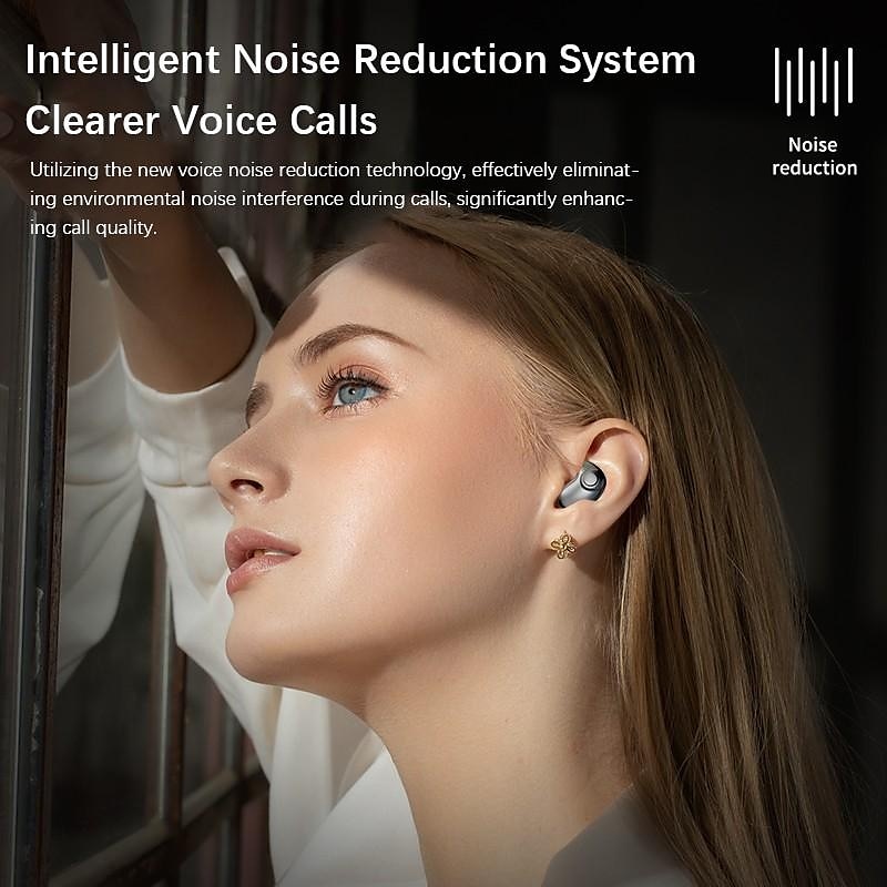Wireless Stereo Sleep Headphones Mini in-Ear Noise Cancelling Earbuds Bone Conduction Bluetooth Music Headset with Charging Box 2025 - $20.99 –P12