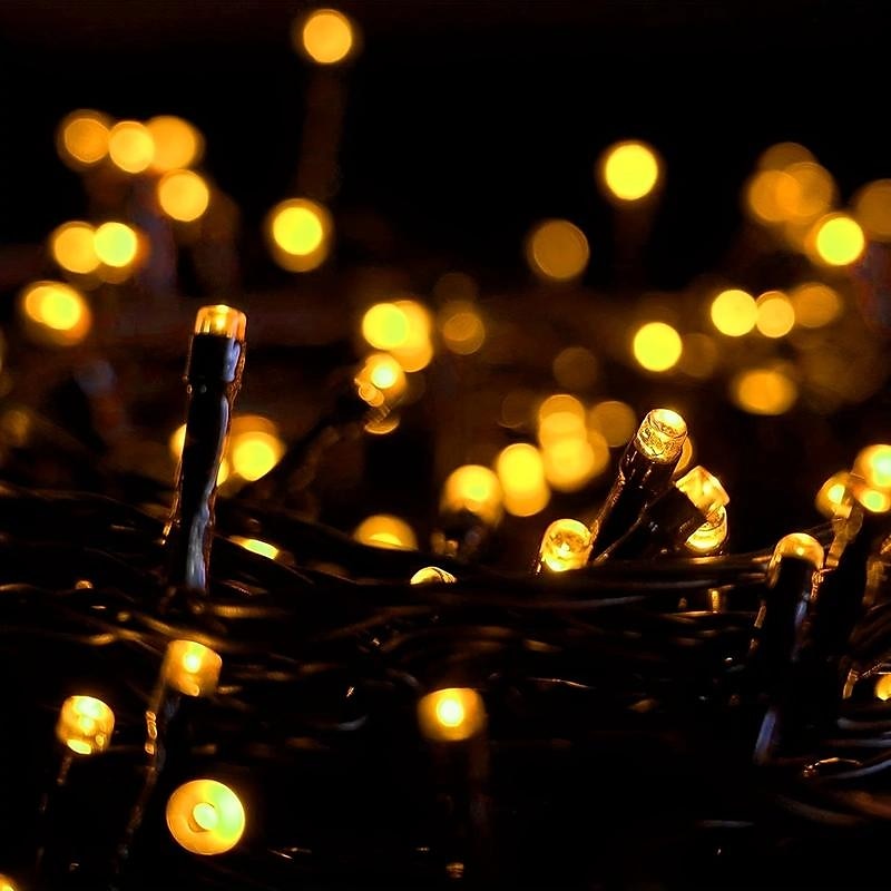 Weihnachtslichterketten Baumbeleuchtung Außen & Wasserdichte LED-Lichterkette für Innenbereich mit 8 Modi – Weihnachtsbaumbeleuchtung zum Anschließen für Feiertags-, Party- und Dekorationszwecke 2025 - $13.49 –P1