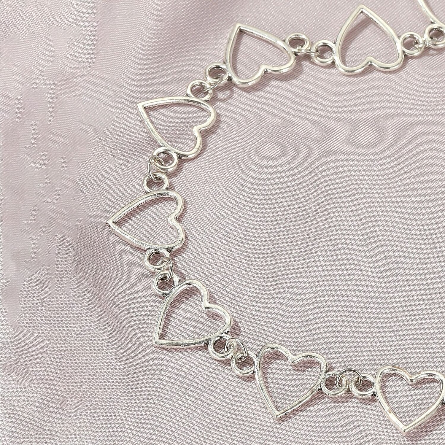 Kedje Halsband Hängehalsband For Dam Bröllop Fest / Kväll Födelsedagsfest Legering Fint Hjärta Stjärna 2025 - $7.49 –P3