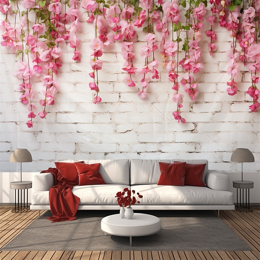 Esküvői Dekorációk Háttér Fotófal Nagy Gobelin Művészet Falfestmény Dekoráció Takaró Függöny Otthon Hálószoba Nappali Dekoráció Virág Háttér 2026 - $19.99 –P3