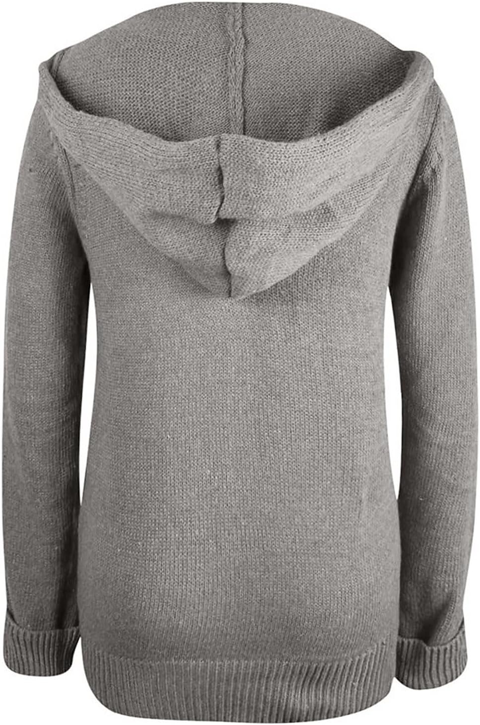 Dames Vest Gebreid nappi Effen Effen Kleur Basic Casual Zacht Lange mouw Ruimvallend Trui Vesten Capuchon Open voorzijde Herfst Winter blauw Zwart Grijs / Dagelijks / Jas 2025 - $61.99 –P2
