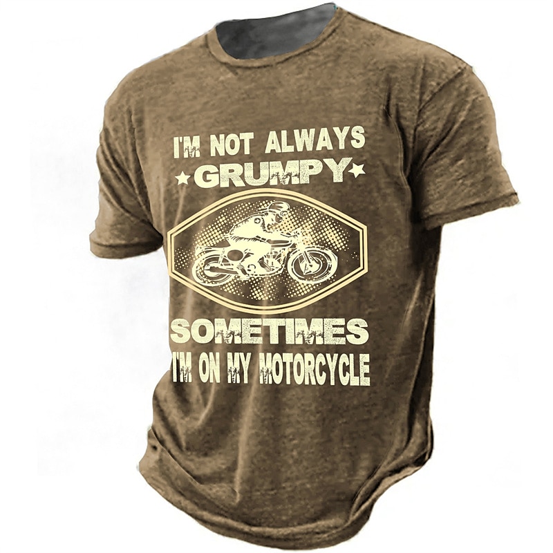 Pánské Grafika Motor Tričko Krátký rukáv tričko 3D tisk Tričkový Košile Denní Designové Retro Outdoorové sporty Dovolená Jdeme ven Hnědá Armádní zelená Tmavomodrá Jaro léto Oblečení S M L XL 2XL 3XL 2025 - $17.99 –P3