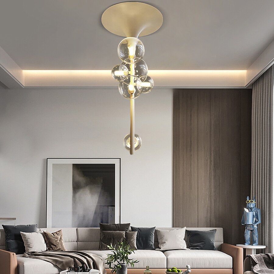 LED Chandeliers 6/7/10 Heads Cluster Globle Design Balloon Design Chandeliers for Dining Room Bedroom Pendant Lamps 110-240V 2025 - $498.69 –P15
