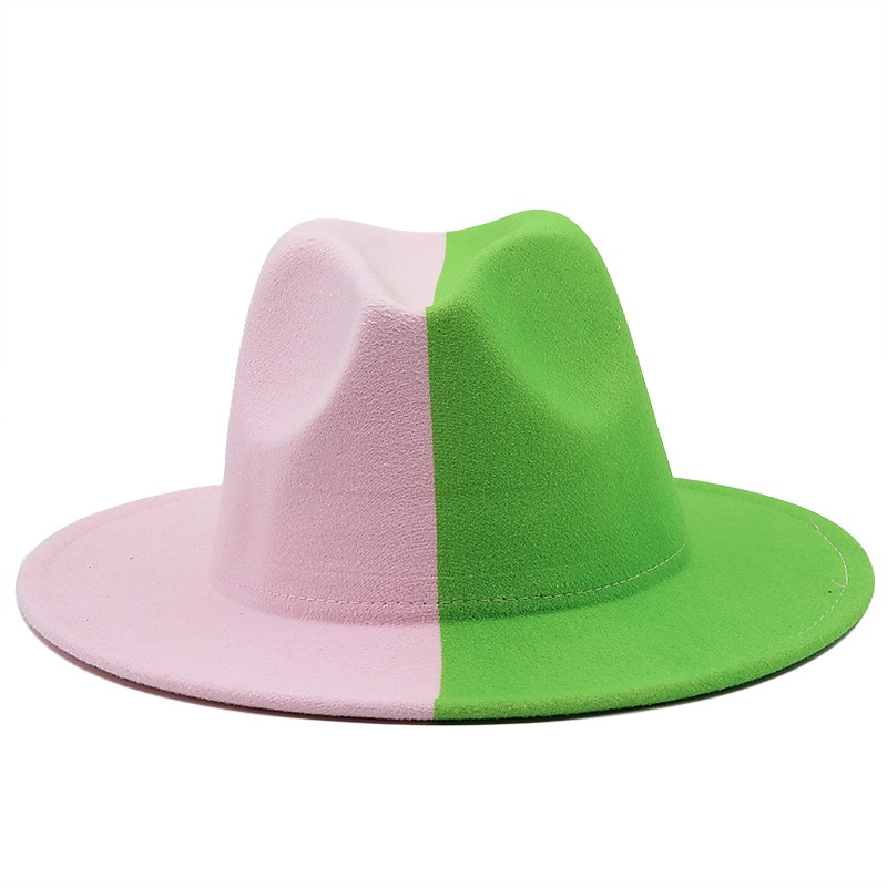 széles karimájú fedora napkalap divat jazz sapka panama sapka férfiaknak női ünnepnapi szuper lábtál vasárnapi buli 2025 - $56.99 –P10