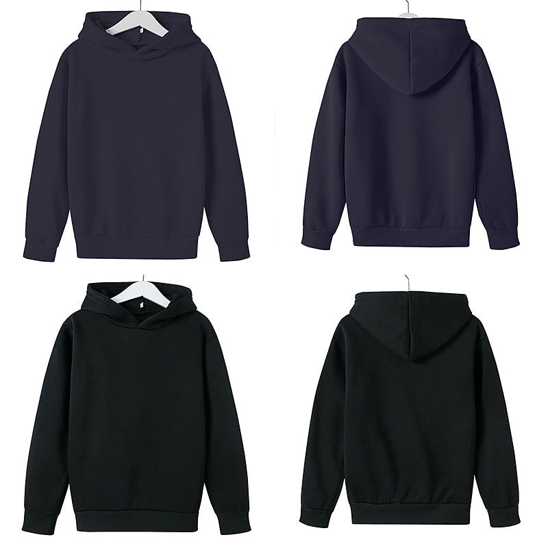 Lapset Sukupuolineutraali Huppari Yhtenäinen väri Pitkähihainen Kevät Syksy Talvi Ihana Päivittäin Polyesteri Koulu ulko- Kausaliteetti 2025 - $9.49 –P4