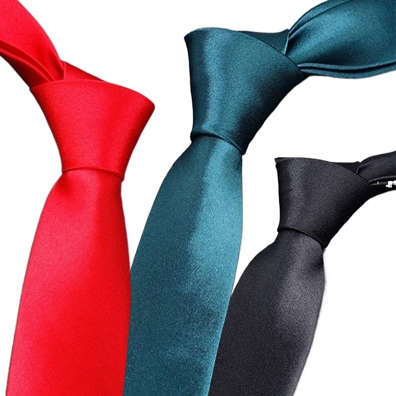 Per uomo Cravatte Tinta unita / tinta unita Serata formale Ricevimento di matrimonio Festival del 2025 a $5.49 –P1