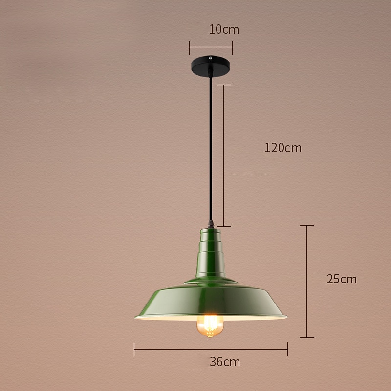 Lustre vintage entrepôt lumières décoratives lampe à suspension de style ancien luminaire suspendu à dôme industriel luminaire suspendu à base e27 pour magasin de vêtements bureau 110-240v de 2025 ? $118.99 –P8