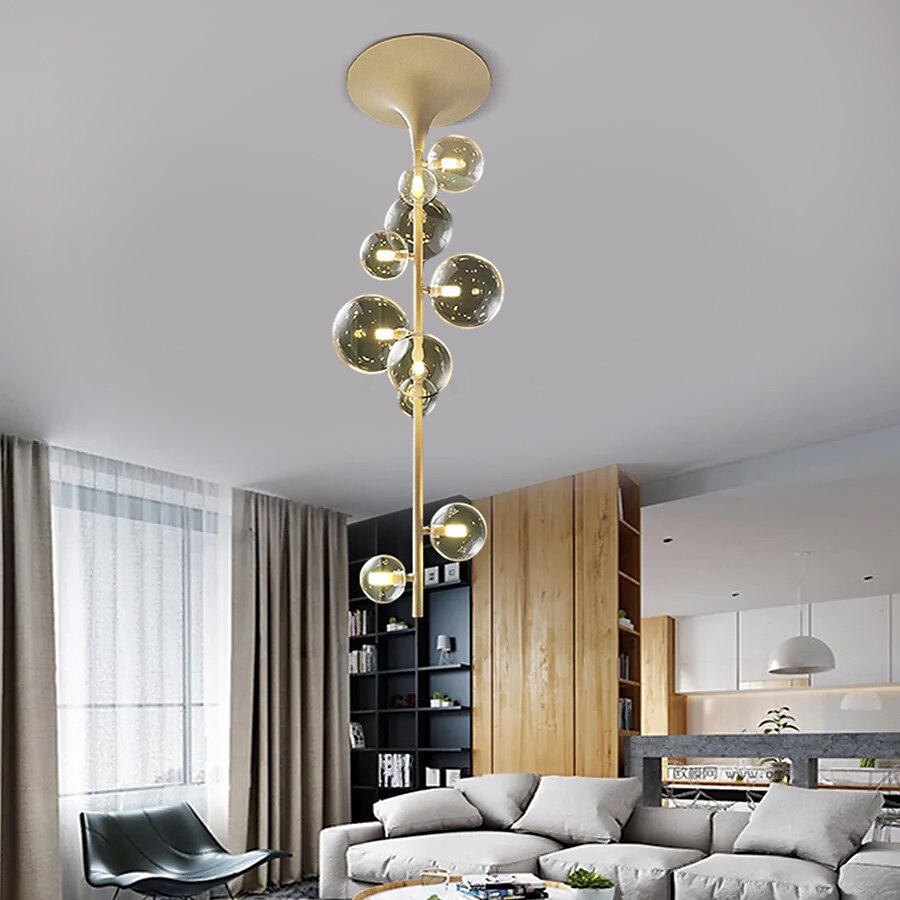 LED Chandeliers 6/7/10 Heads Cluster Globle Design Balloon Design Chandeliers for Dining Room Bedroom Pendant Lamps 110-240V 2025 - $498.69 –P16