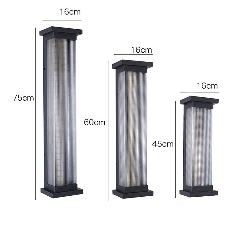 Aplique de pared LED, accesorio de iluminación, aplique de pared ip65, lámpara de pared de aluminio resistente al agua y a prueba de herrumbre, acrílico, patio, jardín, balcón, villa, luces 2025 - $165.99 –P7
