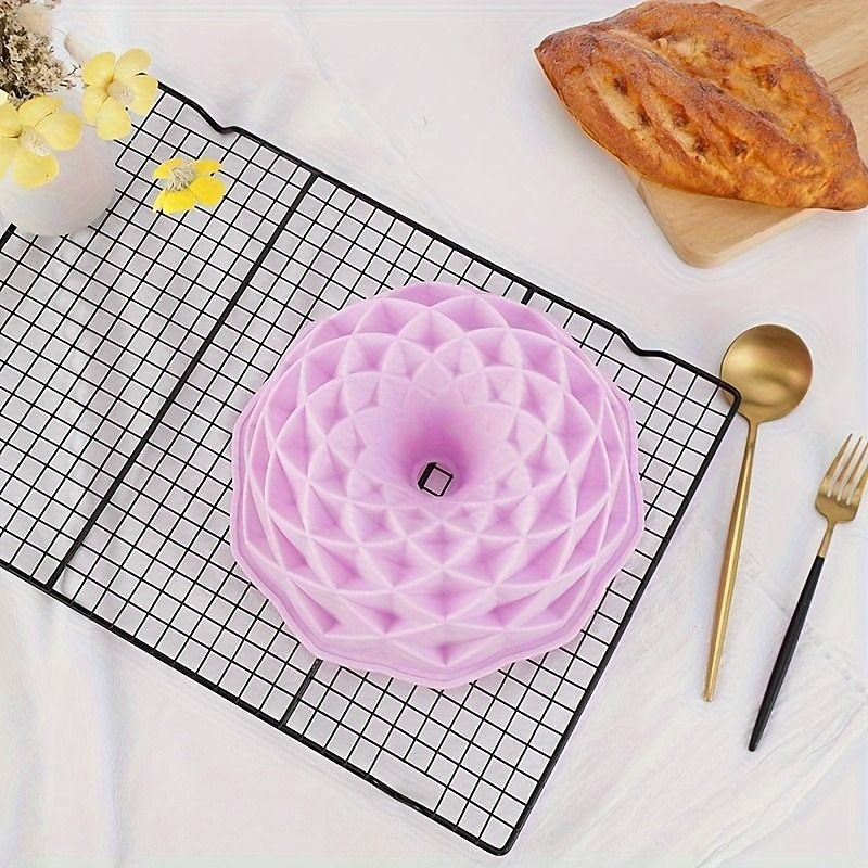 2025年 花の花の形のケーキベーキングパン1個、シリコン3Dモデリング、DIYベーキングケーキ、チョコレート、アイスクリーム、ファッジゼリーやその他の生産、ベーキングツール、キッチンガジェット用品に適しています。  コレクション – $11.99 –P1