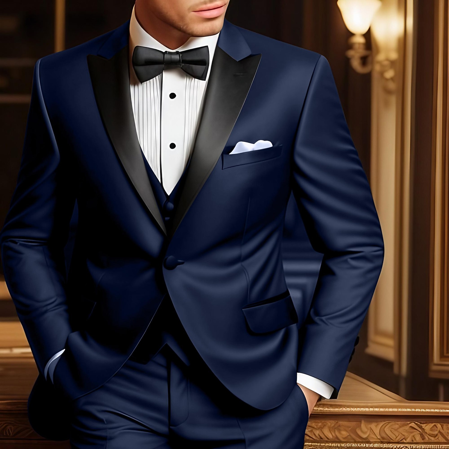 Heren Trouwa's Promfeest Avondgarderobe Tuxedo's Kostuums Zwart Bordeaux Effen Kleur Tailored Fit 3-delige Enkel gesloten One-button 2025 - $143.99 -P1