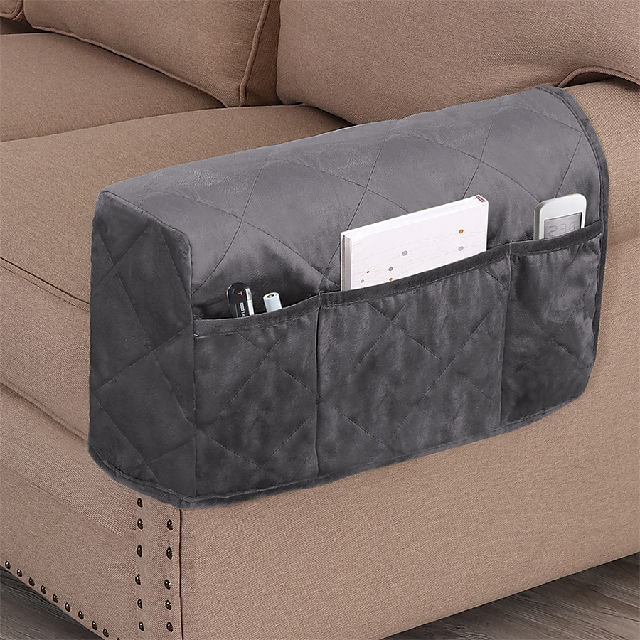 2 peças capas de apoio de braço para cadeiras e sofás capas de braço de sofá para capas de apoio de braço de sofá com bolso lateral protetor de móveis antiderrapante capas de apoio de braço laváveis de 2025 por $39.99 –P10