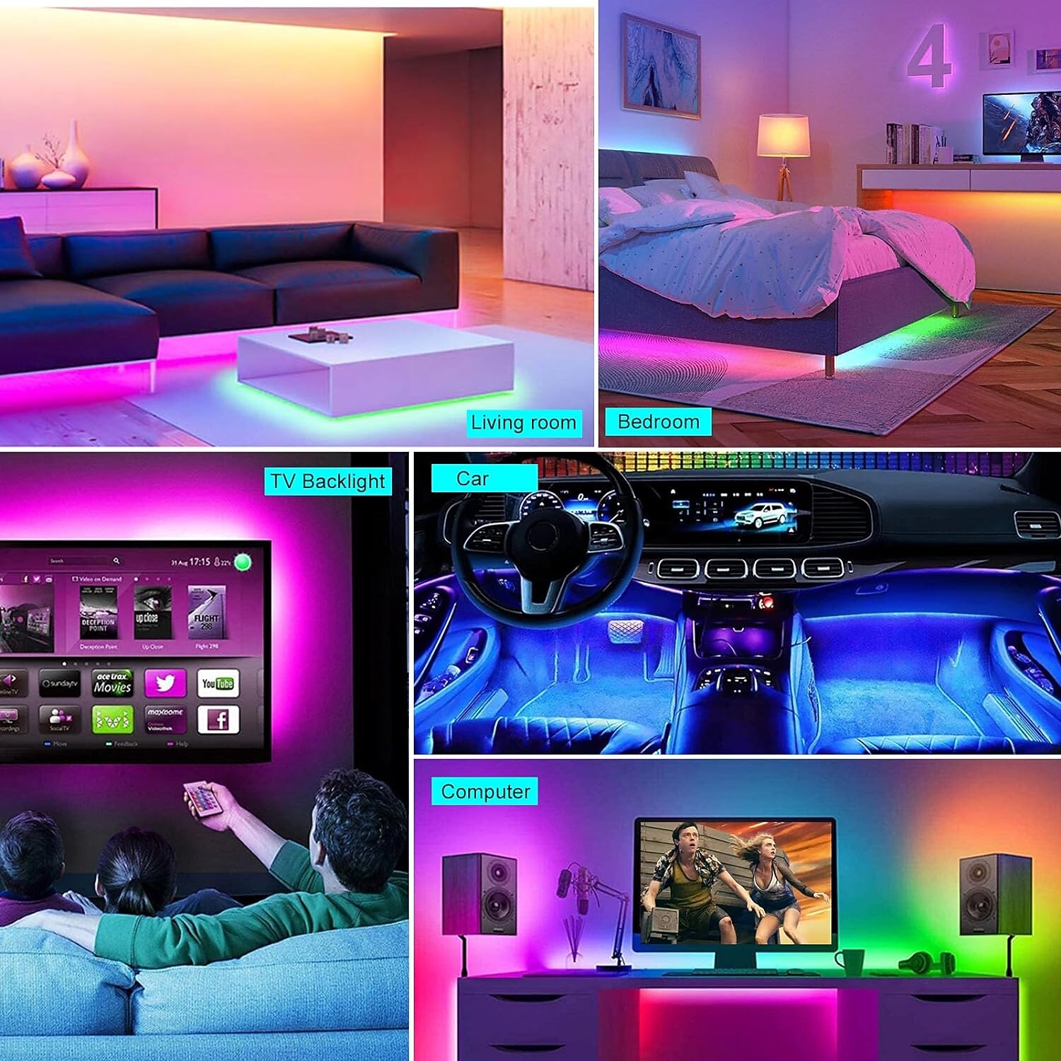 5V USB RGB COB LED Light Strip 1-3 Meters Color Changing Strip Light TV Backlight IR24 Key Controller Flexible Cabinet Bottomfor Bedroom Kitchen Home DIY Lighting 2025 - $19.49 –P3