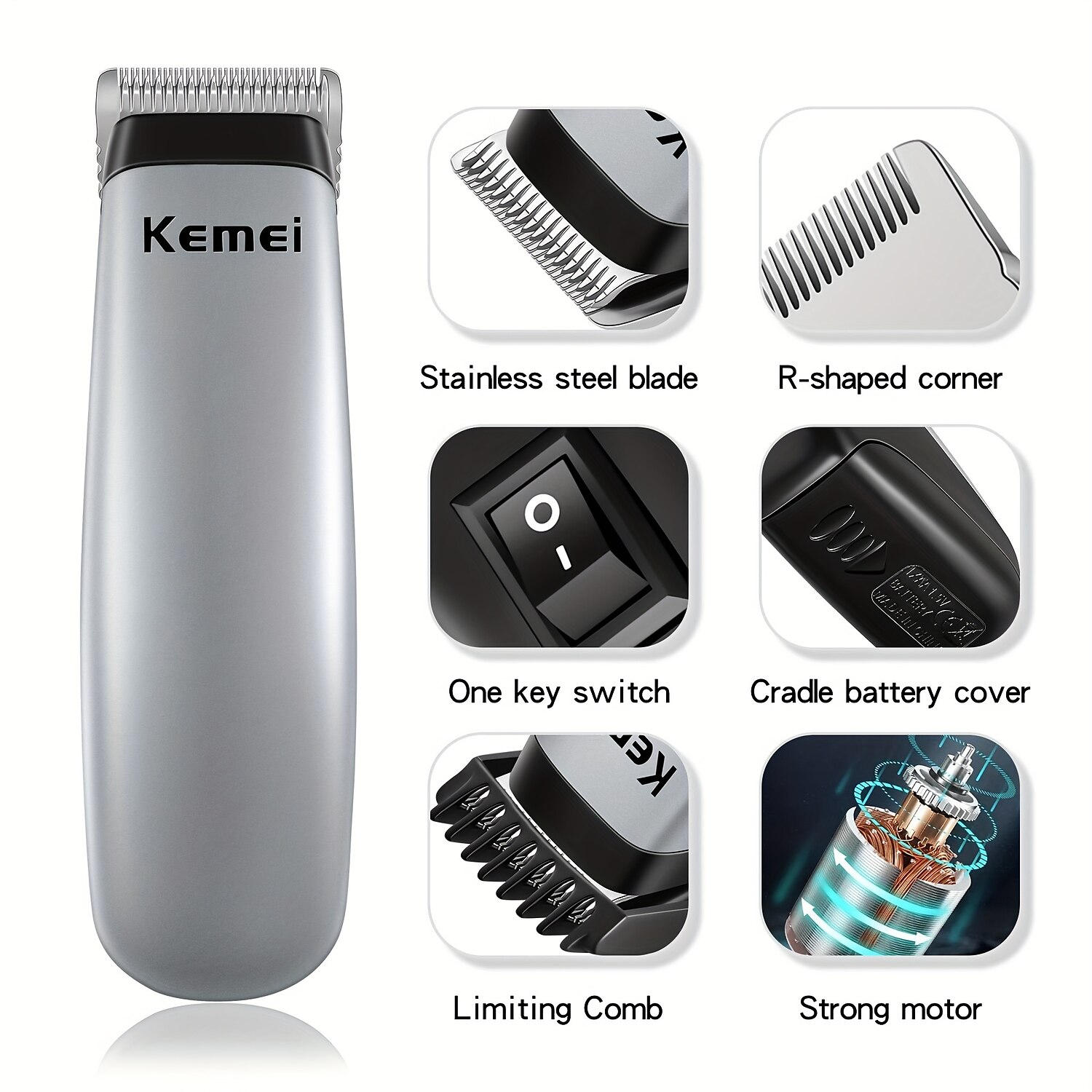 Mini Hair Clipper Hair Cutting Machine Portable Cordless Hair Trimmer 2025 - $18.99 –P1