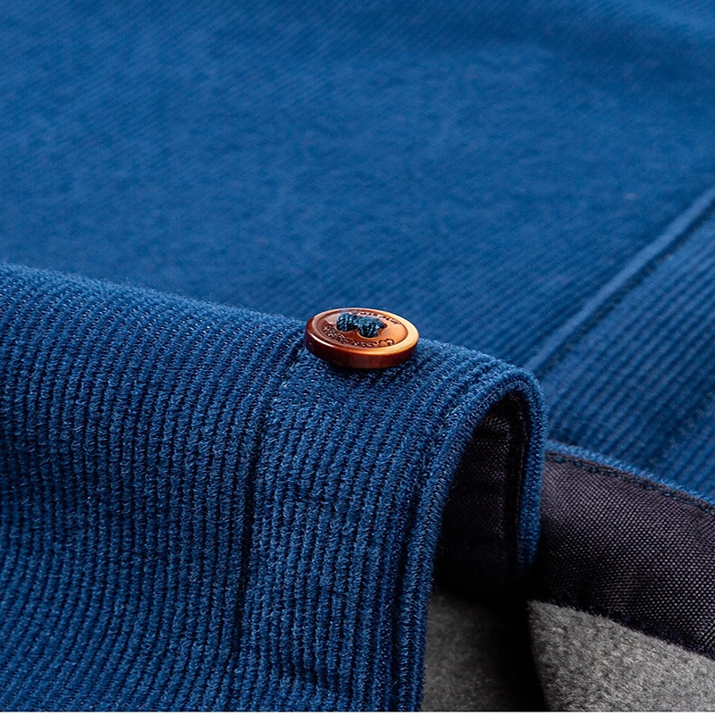 Men's Shacket Solid / Plain Color Vacation New Year Yellow Red Dark Navy Blue Long Sleeve Classic Collar Fall / Winter Clothing Apparel Print 2025 - $38.99 –P8