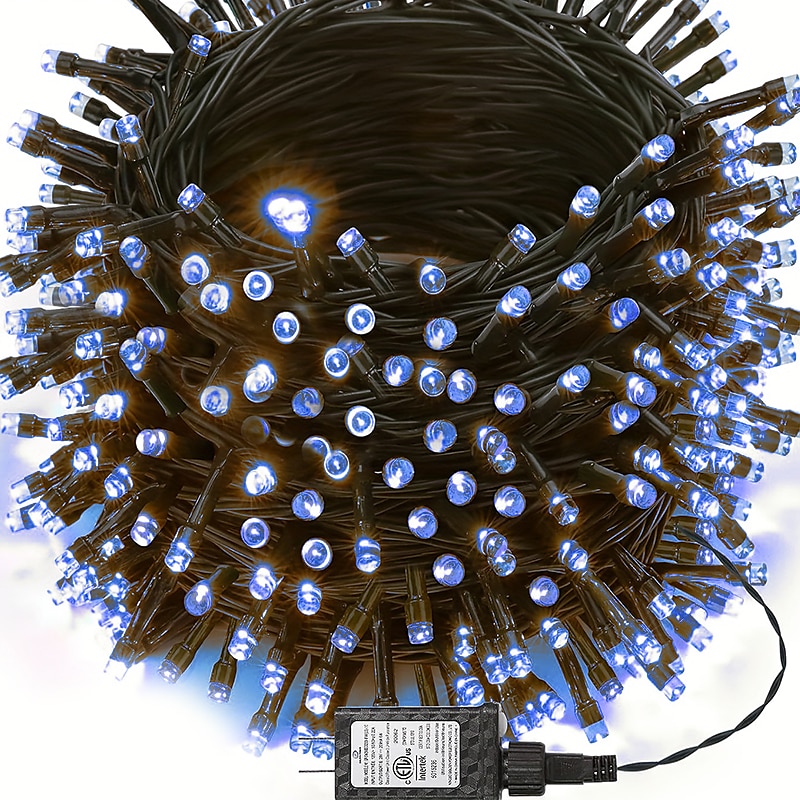 Weihnachtslichterketten Baumbeleuchtung Außen & Wasserdichte LED-Lichterkette für Innenbereich mit 8 Modi – Weihnachtsbaumbeleuchtung zum Anschließen für Feiertags-, Party- und Dekorationszwecke 2025 - $13.49 –P8