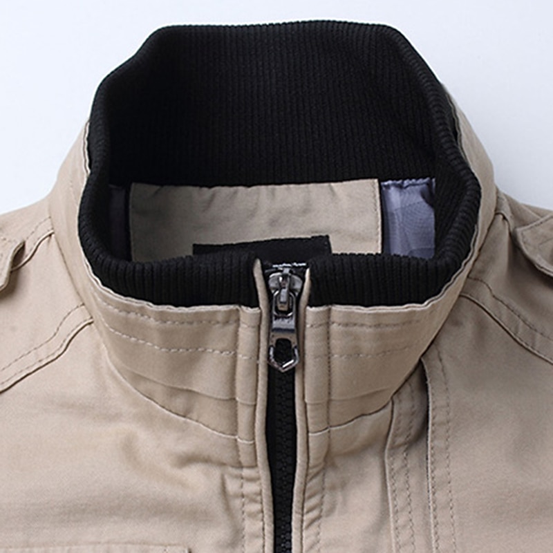 Per uomo Giacca invernale Giacca bomber Giacca in pile Esterno Da tutti i giorni Caldo Tasche Autunno Inverno Liscio Di tendenza Streetwear Colletto alla coreana Standard Nero Vino Cachi Verde del 2025 a $45.99 –P7