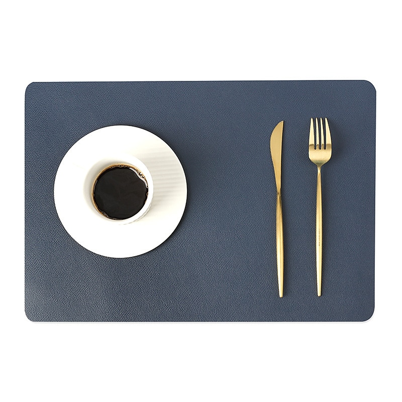 vinyl dekkematte vanntett pu lær varmebestandig spisebord bord bord plate matte juledekor høst kjøkken bord matter innendørs utendørs 2025 - $7.99 –P8
