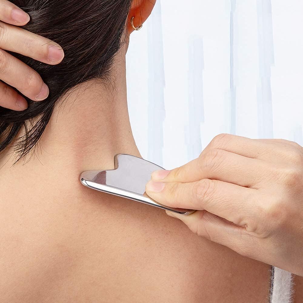 mágneses gua sha szerszám rozsdamentes kaparó arcmasszázs arc lift bőrfeszesítés hűsítő fém kontúr csökkenti a duzzanatot 2026 - $10.99 –P3