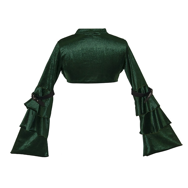 Punk e gótico Steampunk Capa Mulheres Fantasia Steampunk Dia Das Bruxas Carnaval Adulto Blusa Todas as Estações de 2025 por $36.99 –P8
